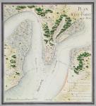 Map of south West-Point, Virginia, from 'Guerre de l'Amerique', 1782 (colour engraving)