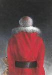 Man in Red Coat (back view), 2004 (oil on board)