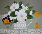 White Camelia and Tangerines