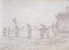 Sailors Playing at Leap Frog, from 'Sketches of the Second Parry Arctic Expedition', 1821-2 (graphite on paper)