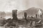 The Ruins of Fort Ticonderoga, New York, United States of America in the early 19th century. From The History of England published 1859.