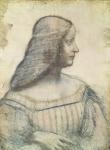 Portrait of Isabella d'Este (1474-1539) (red chalk & pierre noire on paper)