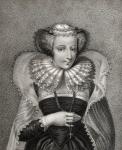 Mary Queen of Scots, engraved by Bocquet, illustration from 'A catalogue of Royal and Noble Authors, Volume V', published in 1806 (litho)