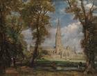 Salisbury Cathedral from the Bishop's Grounds, 1825 (oil on canvas)