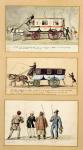 A Dame Blanche Carriage, an Omnibus and Drivers, 1815-30 (gouache on paper)