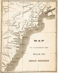 Map to illustrate the War of American Independence, from 'The National and Domestic History of England' by William Hickman Smith Aubrey (1858-1916) published London, c.1890 (litho)