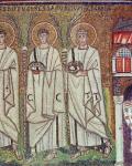 Procession of the Martyrs, 527-99 (mosaic) (detail of 58071)