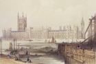 The New Houses of Parliament (litho)