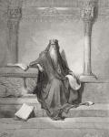 Solomon, illustration from Dore's 'The Holy Bible', 1866 (engraving)