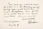 Handwriting and signature of William Eward Gladstone, 1852 (pen & ink on paper)