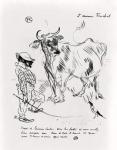 Invitation to a Cup of Milk, 1897 (litho) (b/w photo)