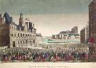 The Arrival of the Duke of Orleans at the Hotel de Ville, 31st July 1830, engraved by Cropin (colour litho)