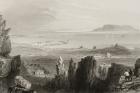 Dublin Bay from Kingstown Quarries, from 'Scenery and Antiquities of Ireland' by George Virtue, 1860s (engraving)