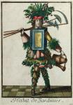 The Gardener's Costume (coloured engraving)