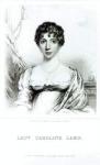 Portrait of Lady Caroline Lamb (1785-1828) engraved by Henry Meyer (engraving) (b/w photo)