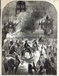 The burning of Old St. Paul's, 1666 (engraving)