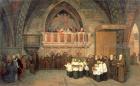 Vespers in the Saint Francis Church in Assisi, 1871 (oil on canvas)