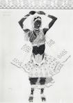 Costume design for 'Le Dieu Bleu', 1912 (w/c on paper)