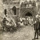 Martyrdom of John Hooper (c.1495-1555) at Gloucester (engraving)