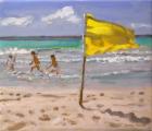 Yellow Flag, Barbados, 2010 (oil on canvas)