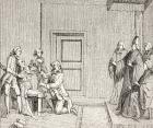 Prisoner Undergoing Torture by Brodequin, 1875 (engraving)