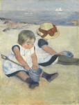 Children Playing on the Beach, 1884 (oil on canvas)