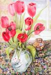 Tulips in a Rye Jug (w/c)
