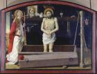 The Boulbon Altarpiece: The Trinity with a donor presented by St. Agricol, Provence School (oil on panel transferred to canvas)