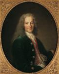 Portrait of Voltaire (1694-1778) after 1718 (oil on canvas)