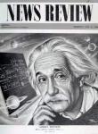 Albert Einstein on the cover of 'News Review', 16th May 1946 (print)