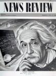 Albert Einstein on the cover of 'News Review', 16th May 1946 (print)