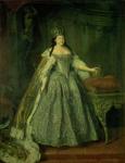 Portrait of the Empress Anna Ivanovna (1693-1740) 1730 (oil on canvas)