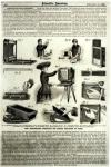 New photographic apparatus for making negatives on paper, from 'Scientific American', 17 October 1885 (engraving)