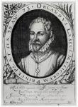 Portrait of Roland de Lassus (1532-94) (engraving) (b/w photo)
