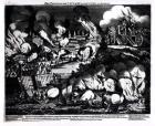 The Taking of the City of Washington in America, 24th August 1814, pub. by G. Thompson, 1814 (engraving) (b&w photo)