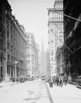 Wall St. and Trinity Church, New York, N.Y., 1903 (b/w photo)