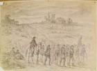 The Battle of Gettysburg: Prisoners Belonging to General Langstreet's Corps Captured by Union Troops Marching to the Rear Under Guard (pencil on paper)