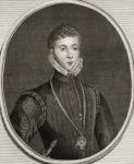 Portrait of Henry Stewart (1545-67) Lord Darnley (engraving)