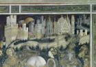 St. George and the Princess of Trebizond, detail of the city in the background, c.1433-38 (fresco)