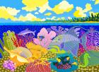 Luminescence Tropicale, 1997, acrylic gouache on canvas