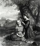 The Sisters, published in the Art Journal (1867), engraved by C. Cousen, 1867 (engraving)