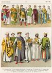 Dress at the Byzantine Court, 300-700, from 'Trachten der Voelker', 1864 (colour litho)
