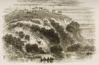 Indian Burial Ground on the Great Plains between St. Louis and Denver, from 'American Pictures', published by The Religious Tract Society, 1876 (engraving)
