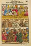 Martin V is elected Pope and blesses the people at the Council of Constance, 1417, from 'Chronik des Konzils von Konstanz' (pen & ink on paper)