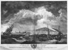 The Port of Cette in Languedoc seen from the sea behind the isolated jetty, series of 'Les Ports de France', engraved by Charles Nicolas Cochin the Younger (1715-90) and Jacques Philippe Le Bas (1707-83) 1764 (etching & burin)