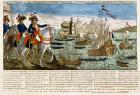 Journeys and Exploits of General Bonaparte (1769-1821) 1798 (coloured engraving)