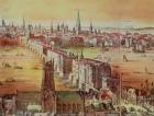 Old London Bridge, detail from 'Vischer's London', 17th century (engraving)