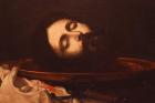 The Head of John the Baptist (oil on canvas) (detail)