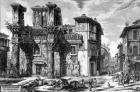 View of the Remains of the Forum of Nerva, from the 'Views of Rome' series, 1758 (etching)