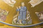 Mosaic on roof of tunnel beside The Royal Theatre, Copenhagen, Denmark (photo)